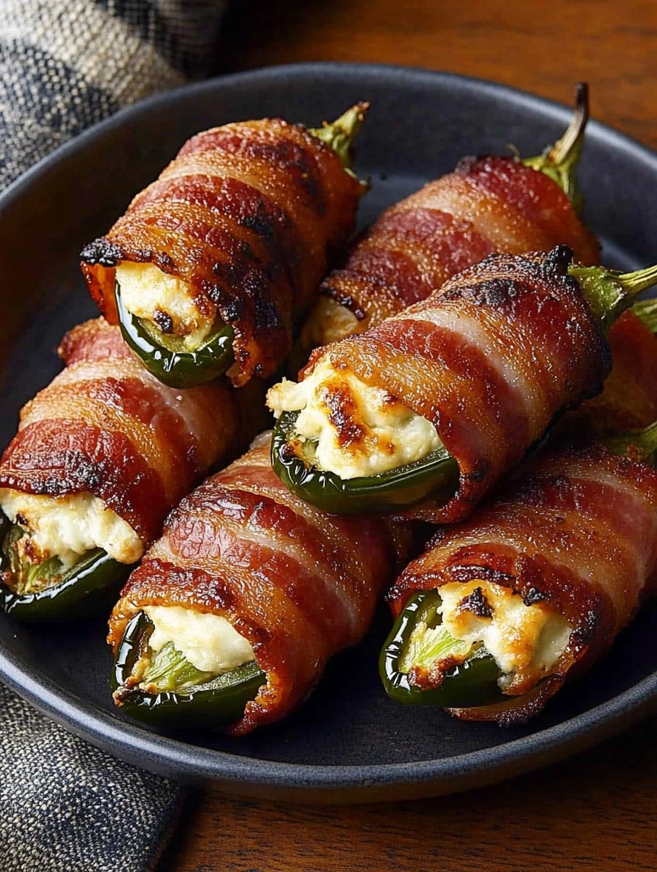 Bacon-Wrapped Jalapeño Poppers