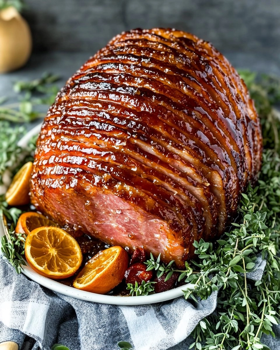 Baked Ham with Brown Sugar Glaze