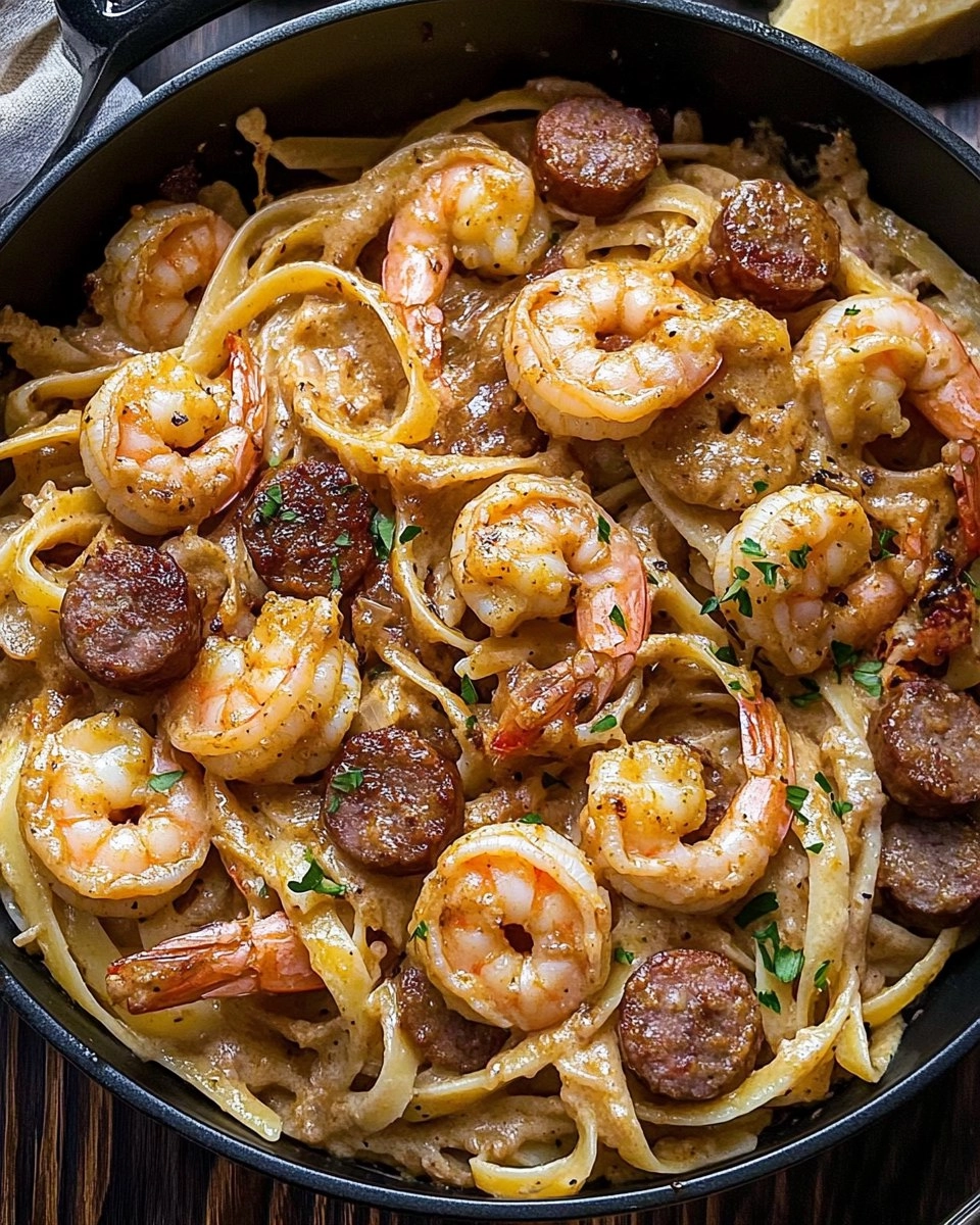 Cajun Shrimp and Sausage Pasta