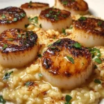Champagne-Risotto-with-Brown-Butter-Scallops-Recipe