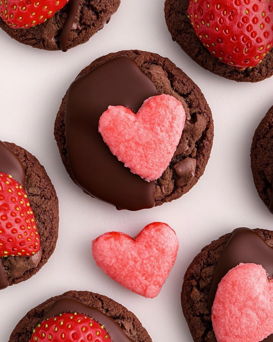 Chocolate Covered Strawberry Cookies Perfect For Your Sweetheart