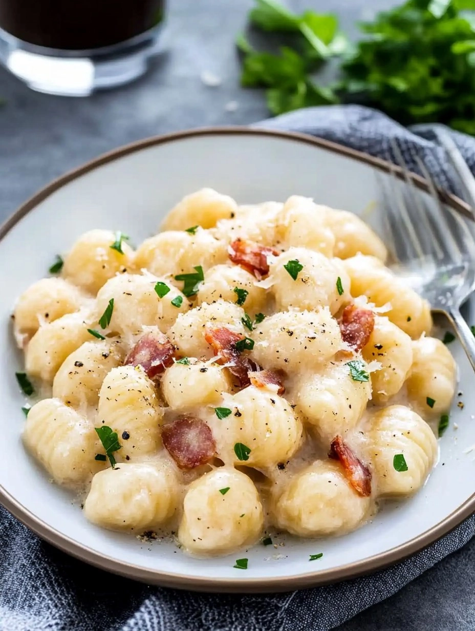 Creamy Pancetta Gnocchi 