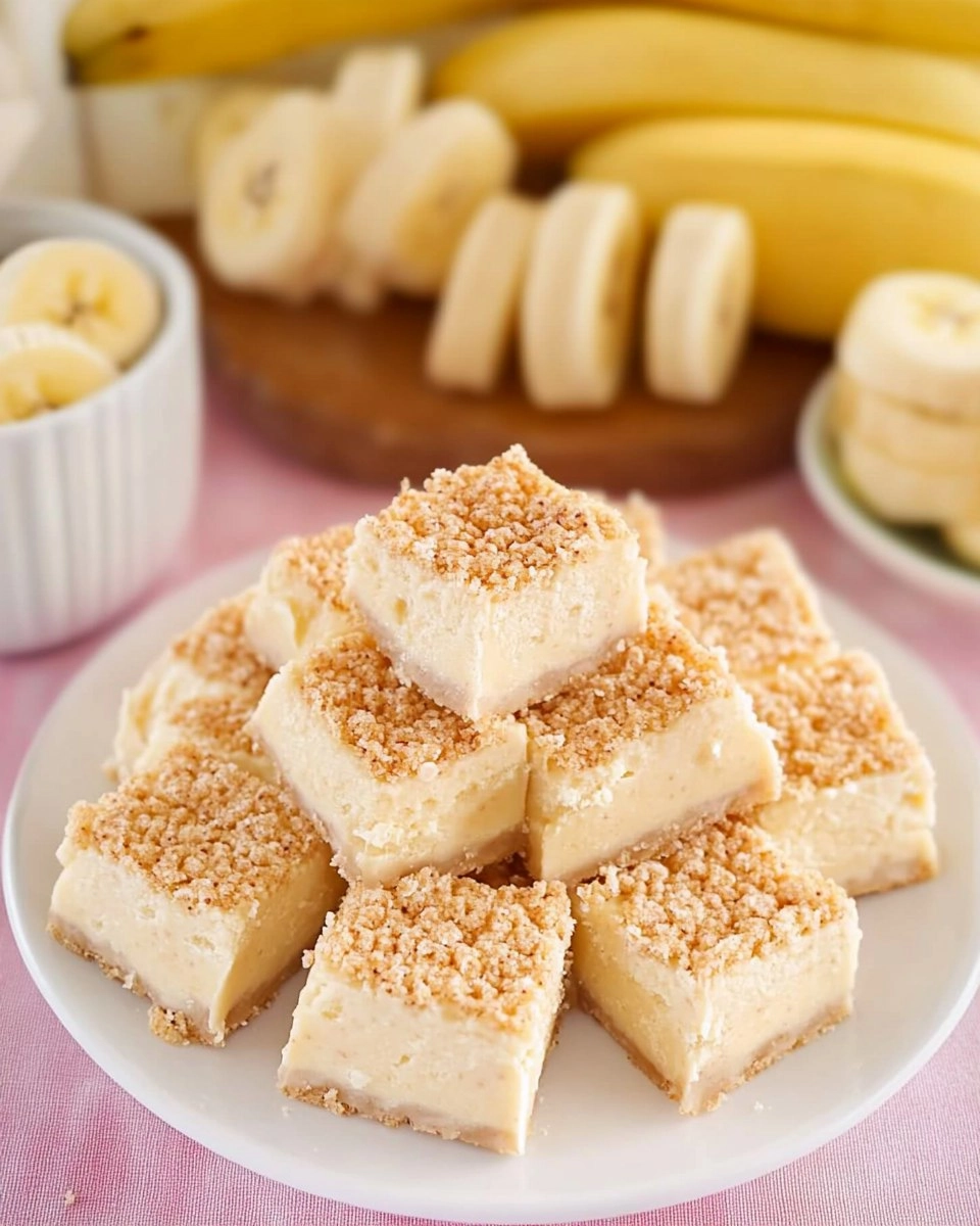 Easy Banana Pudding Fudge Squares with a Nilla Wafer Crunch