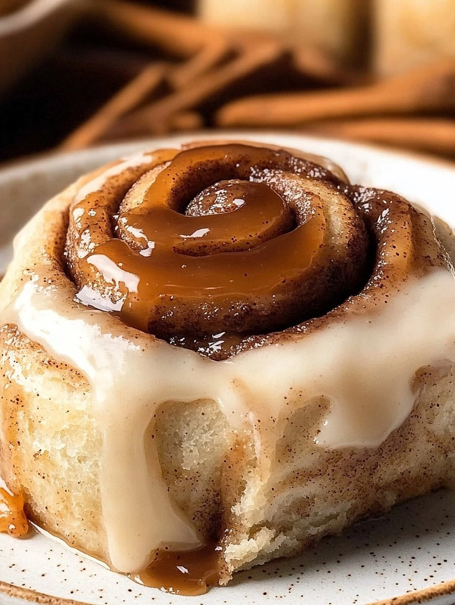 Easy Chai Cinnamon Rolls with Caramel | Bakery-Style