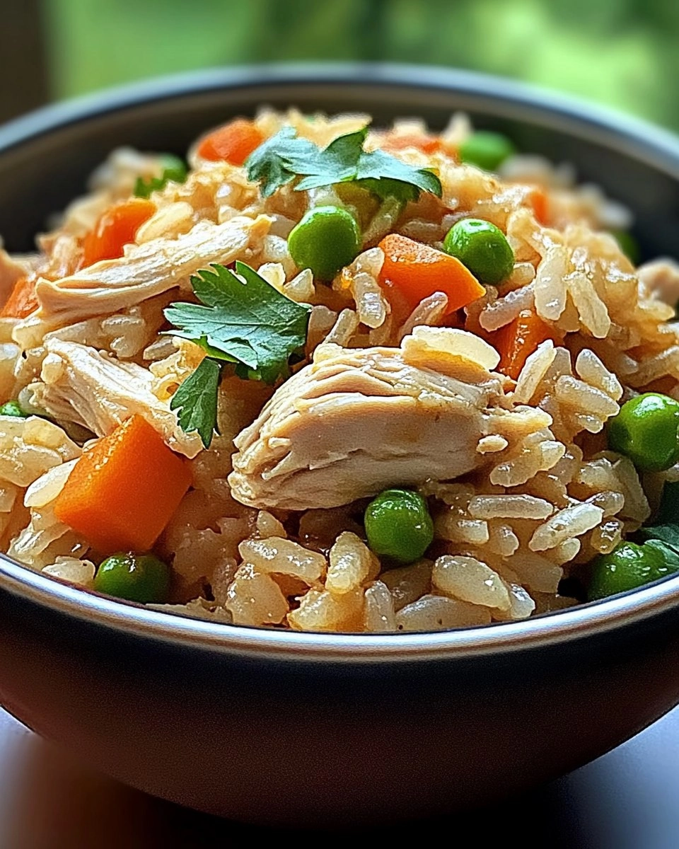 Easy Healthy Crockpot Chicken Rice