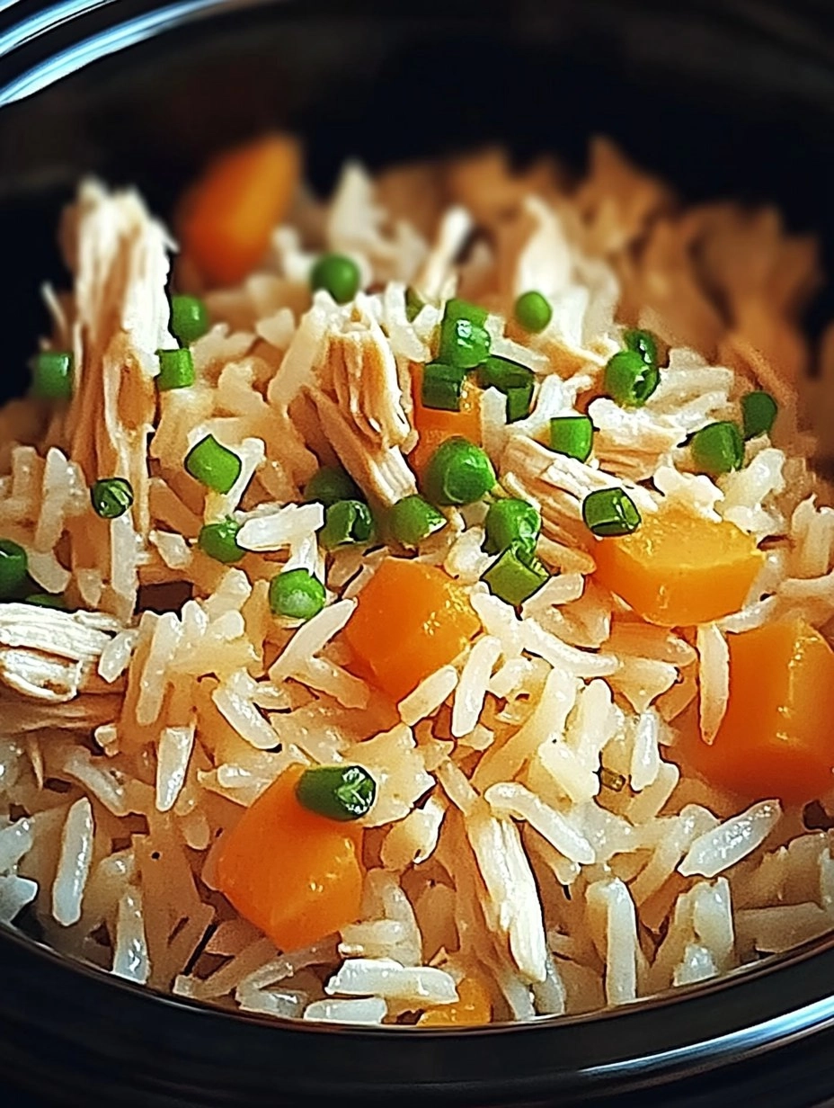 Easy Healthy Crockpot Chicken Rice