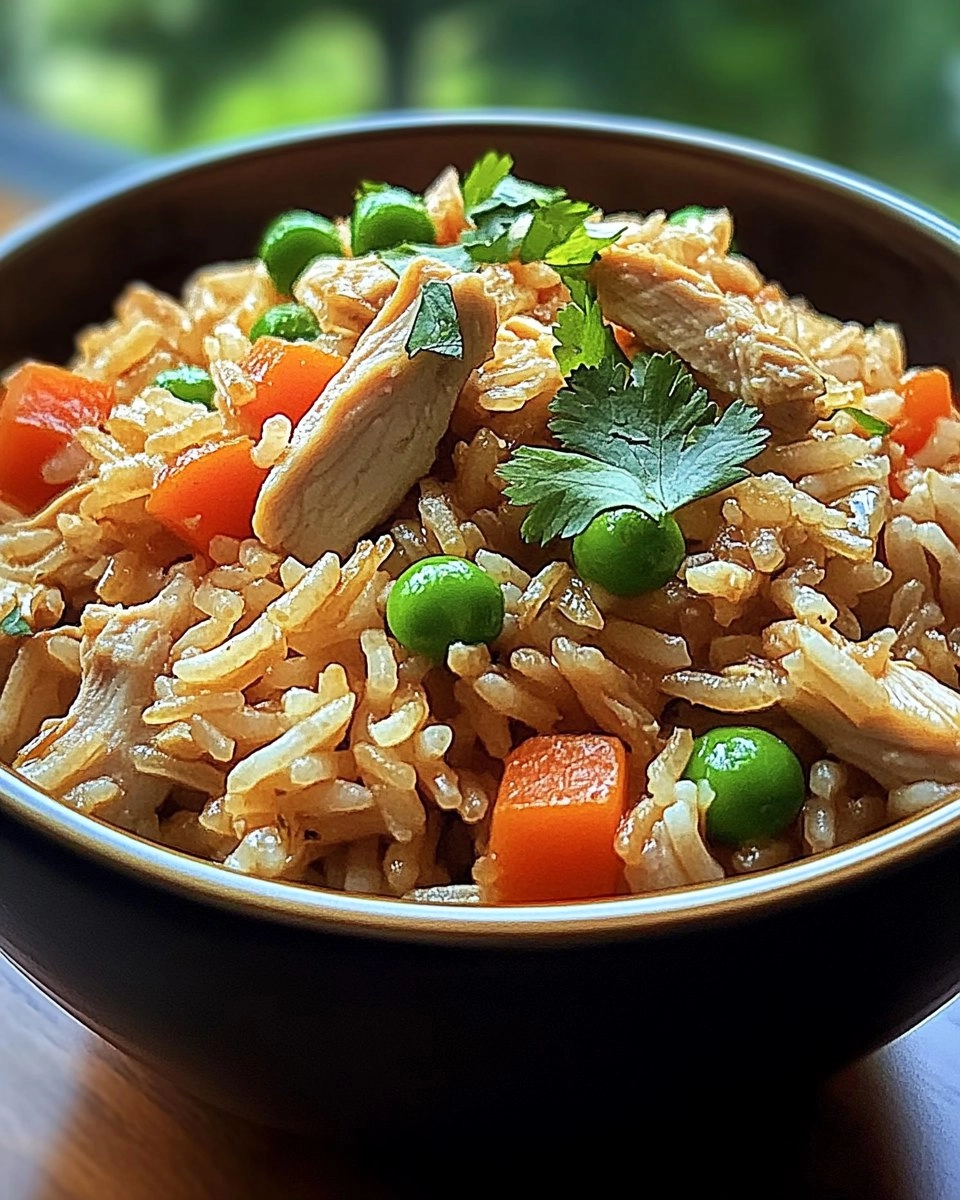 Easy Healthy Crockpot Chicken Rice