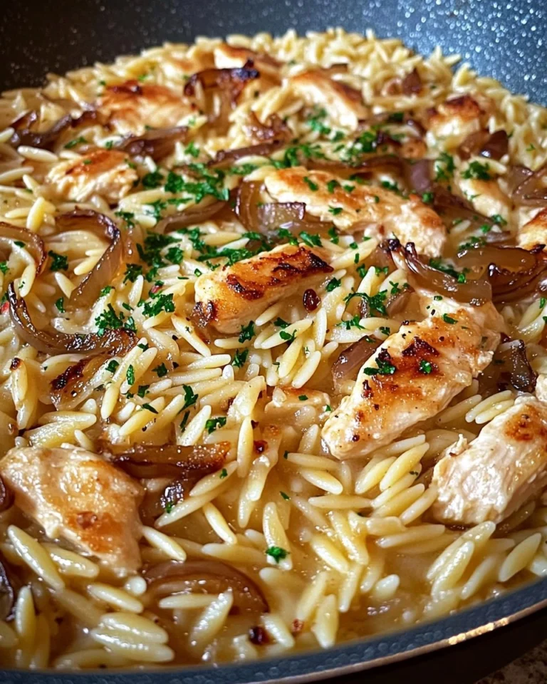 French-Onion-Chicken-Orzo-Recipe