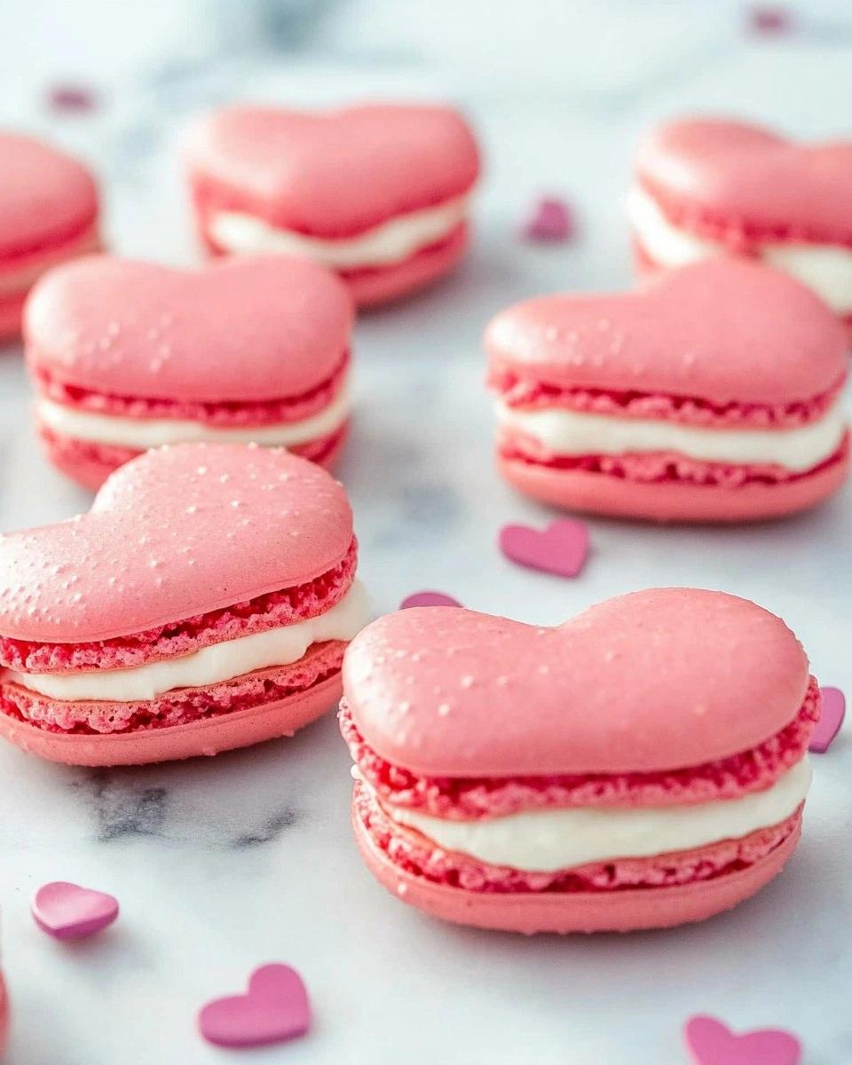 Galentine’s Brunch Foods : Heart-Shaped Macarons
