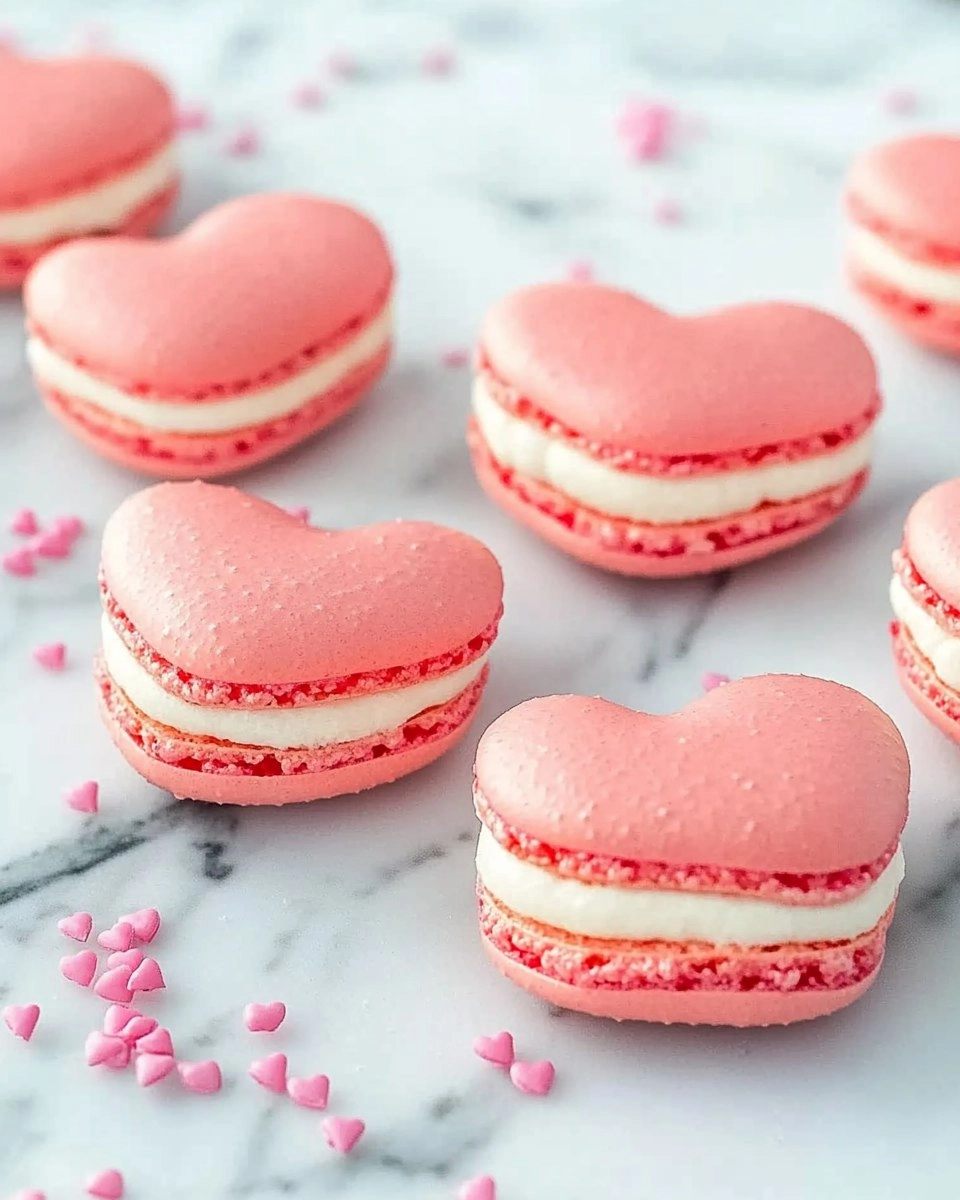 Galentine’s Brunch Foods : Heart-Shaped Macarons