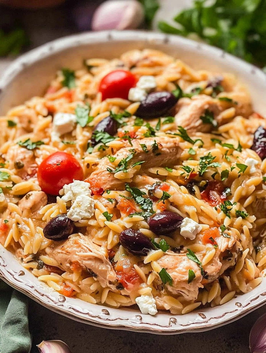 Greek Chicken and Orzo