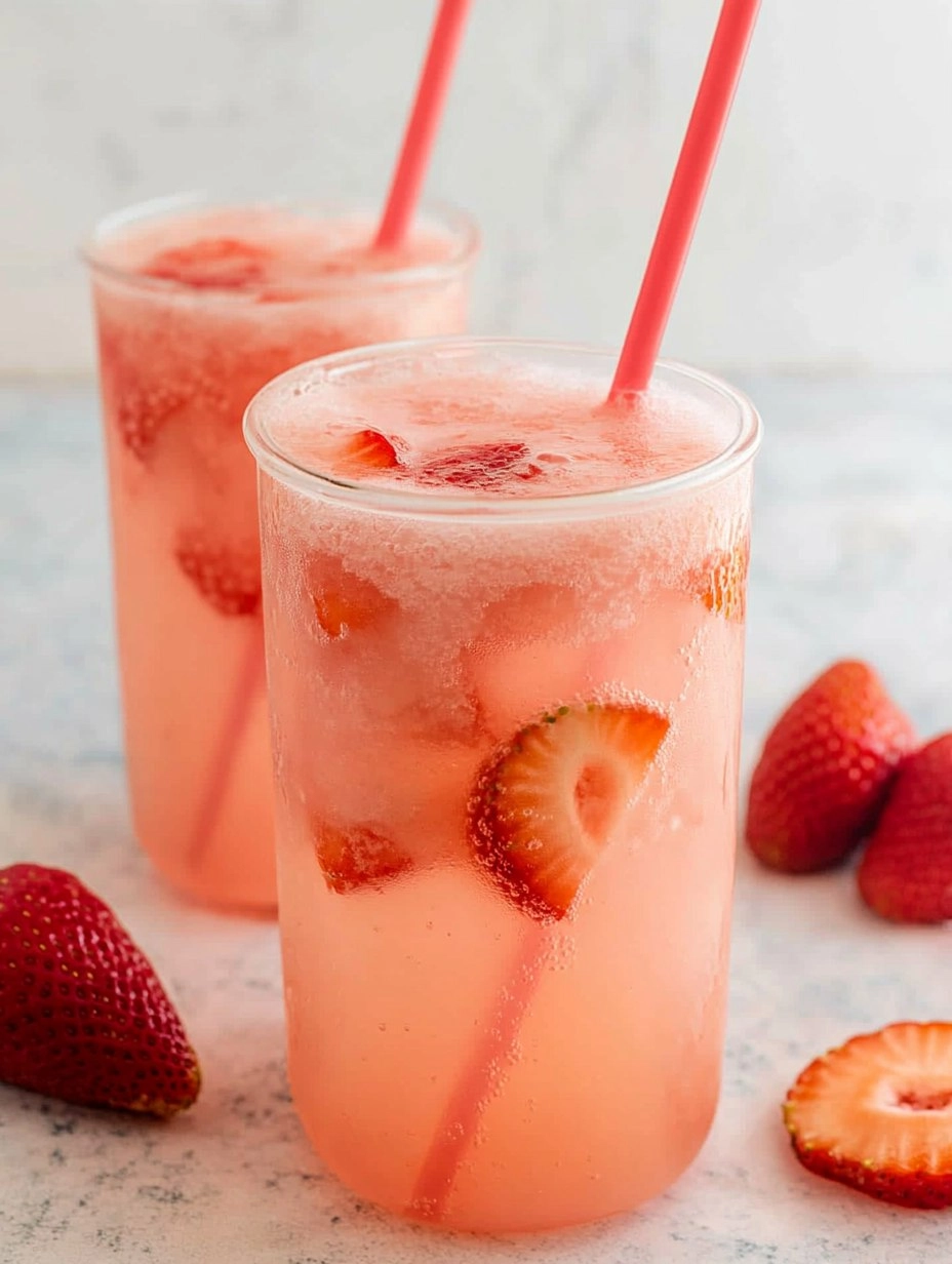 Healthy Pink Drink Strawberry Refresher (Whole30, Caffeine-Free, Vegan)