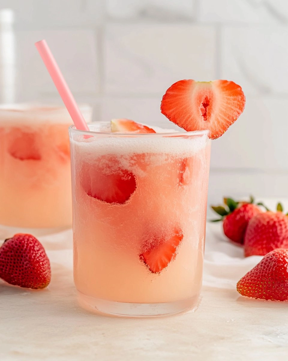 Healthy Pink Drink Strawberry Refresher (Whole30, Caffeine-Free, Vegan)