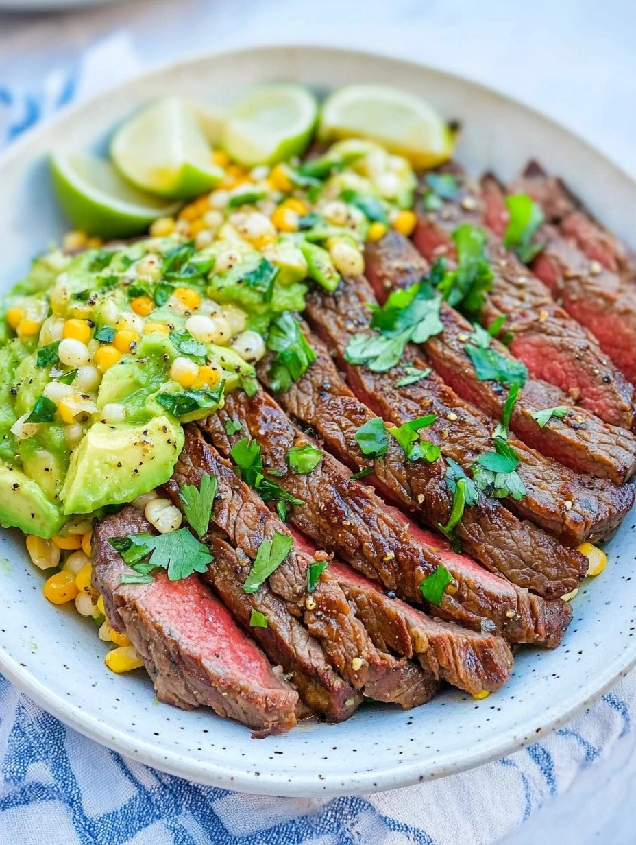 Healthy Steak Avocado Corn Bowl