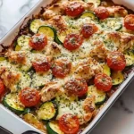 Mediterranean-Chicken-Zucchini-Bake-Recipe