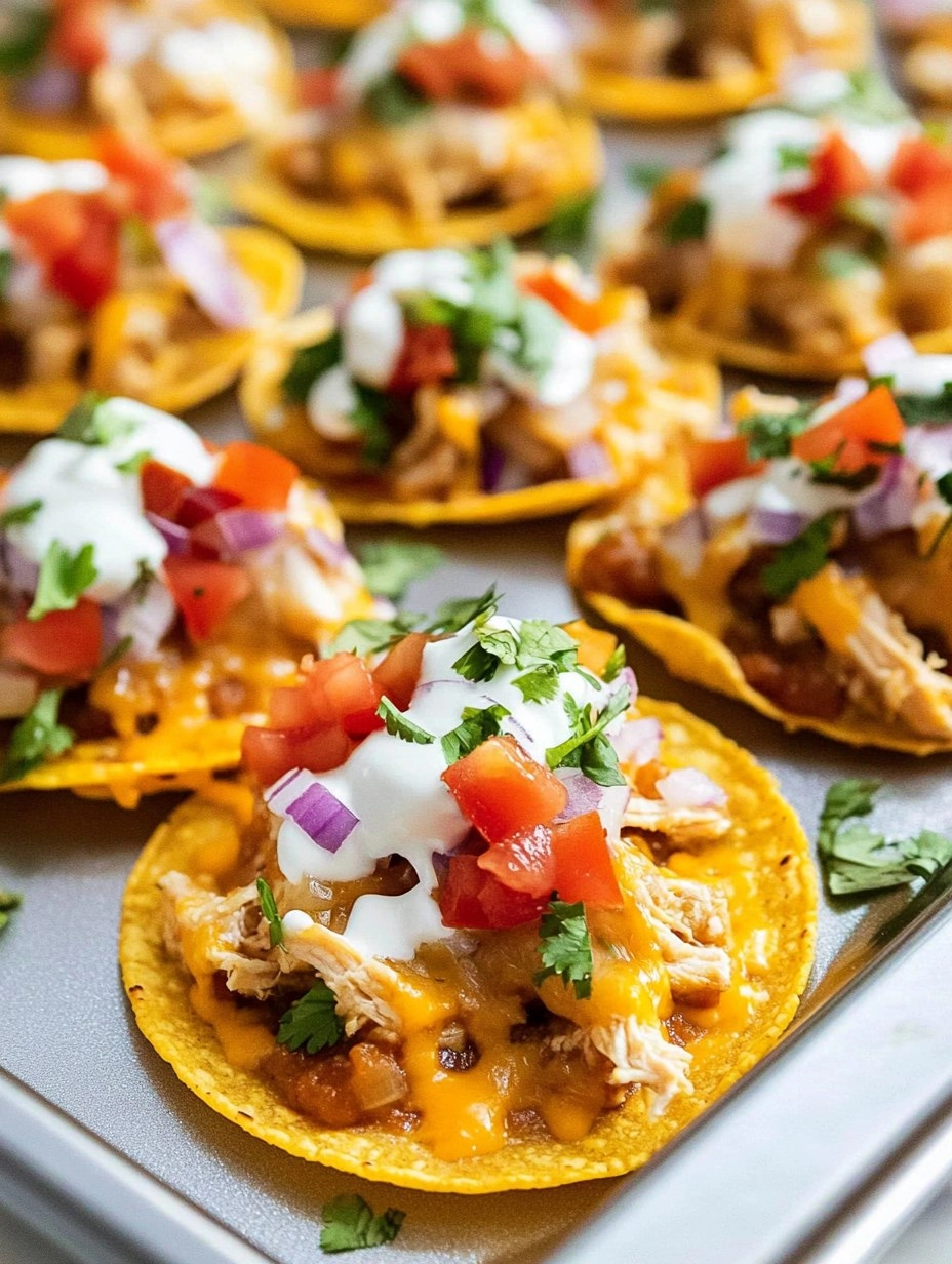 Mini Chicken Tostadas