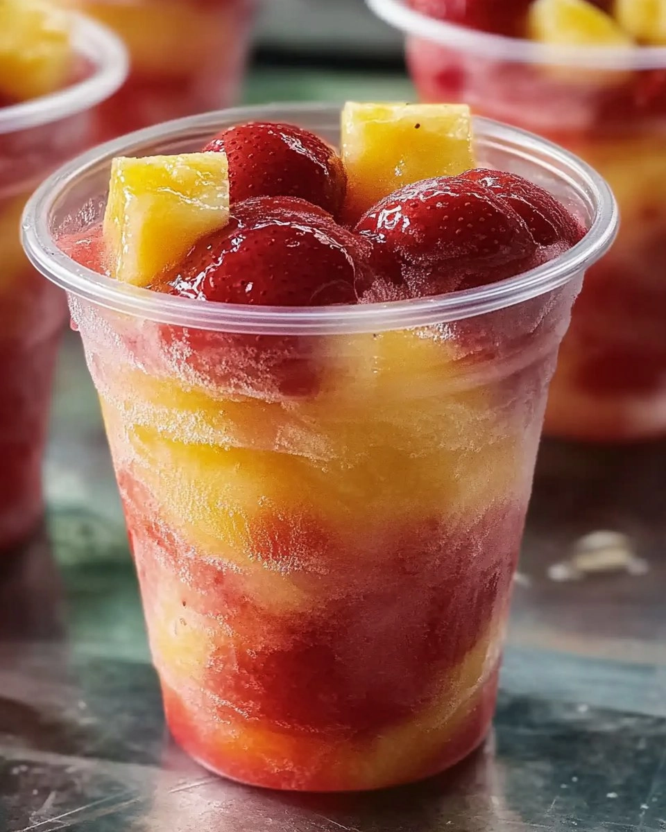 Pineapple Strawberry Swirled Slushies – Your Ultimate Refreshing Summer Drink!