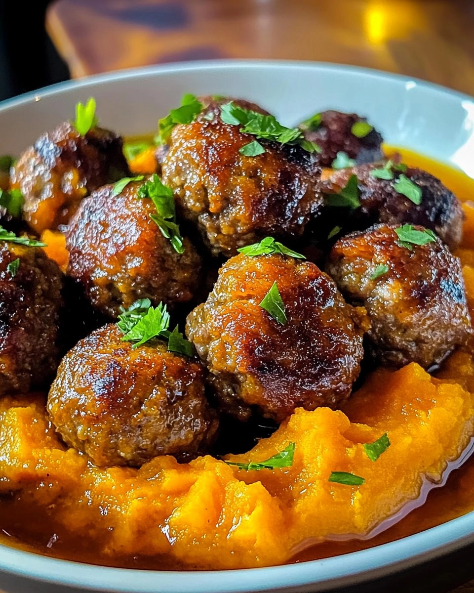 Pork Meatballs Sweet Potato