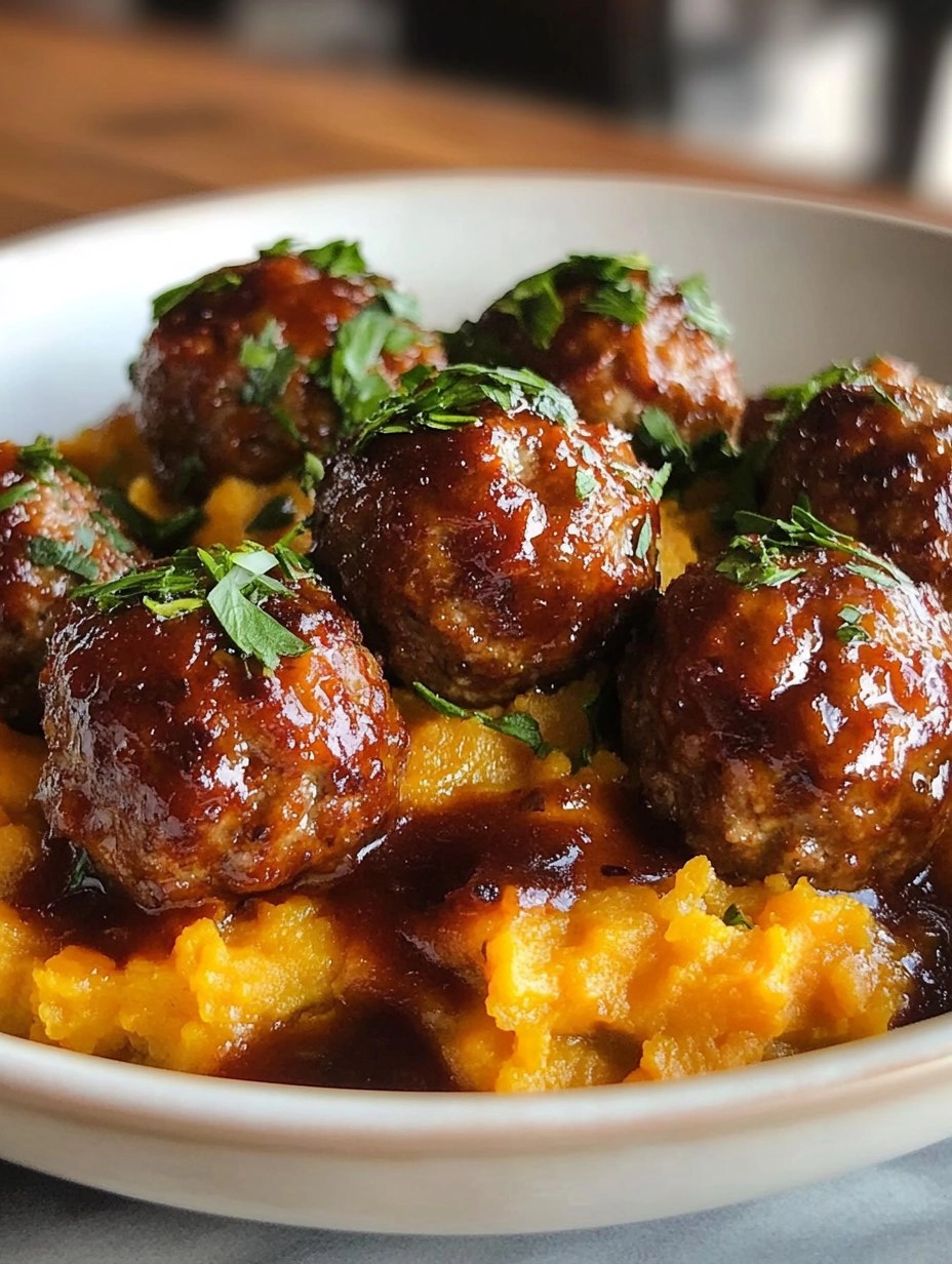 Pork Meatballs Sweet Potato