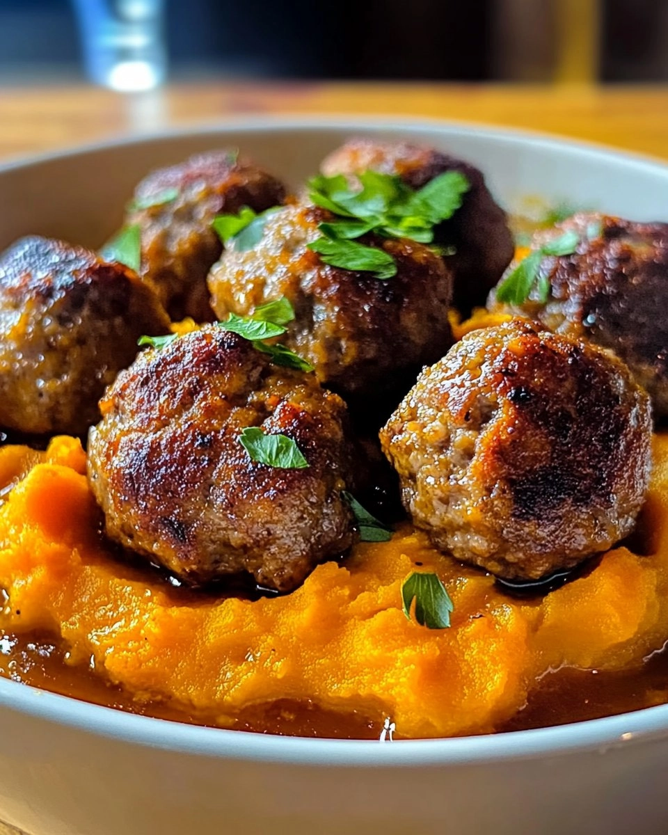 Pork Meatballs Sweet Potato
