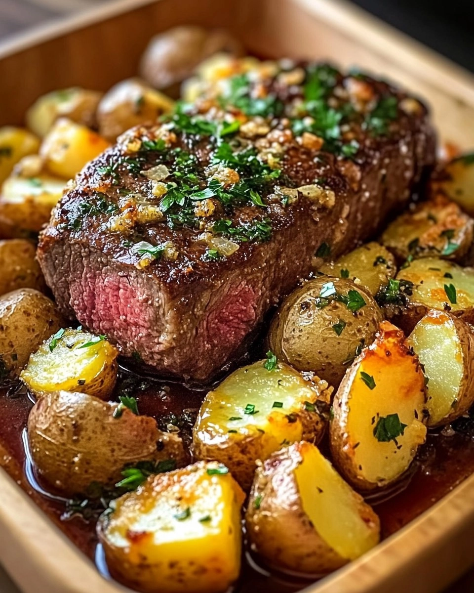 Roast Sirloin with Potato Bake 85 Roast Sirloin with Potato Bake