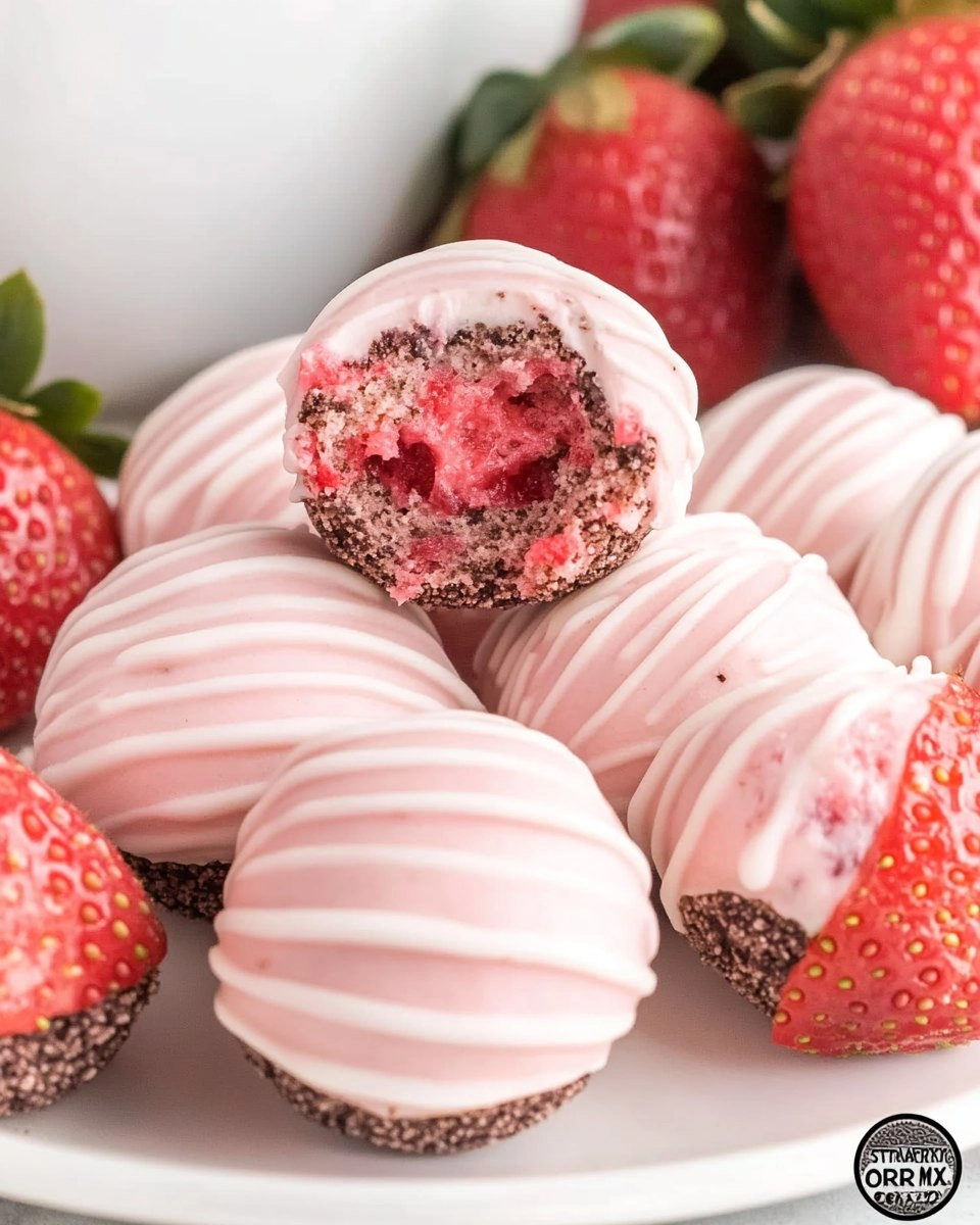 STRAWBERRY SHORTCAKE OREO BALLS