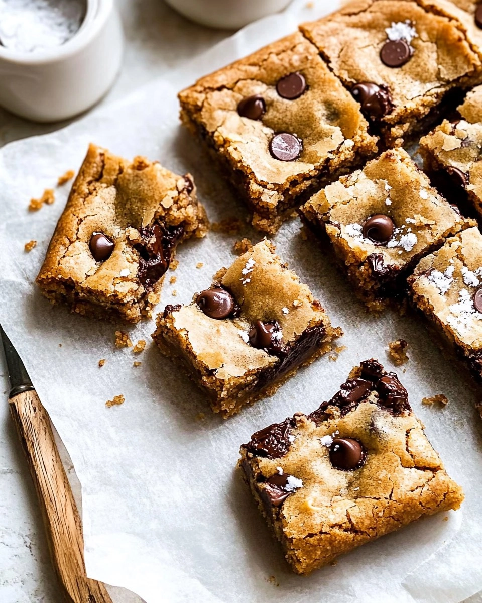 Salted Brown Butter Chocolate Chip Cookie Bars