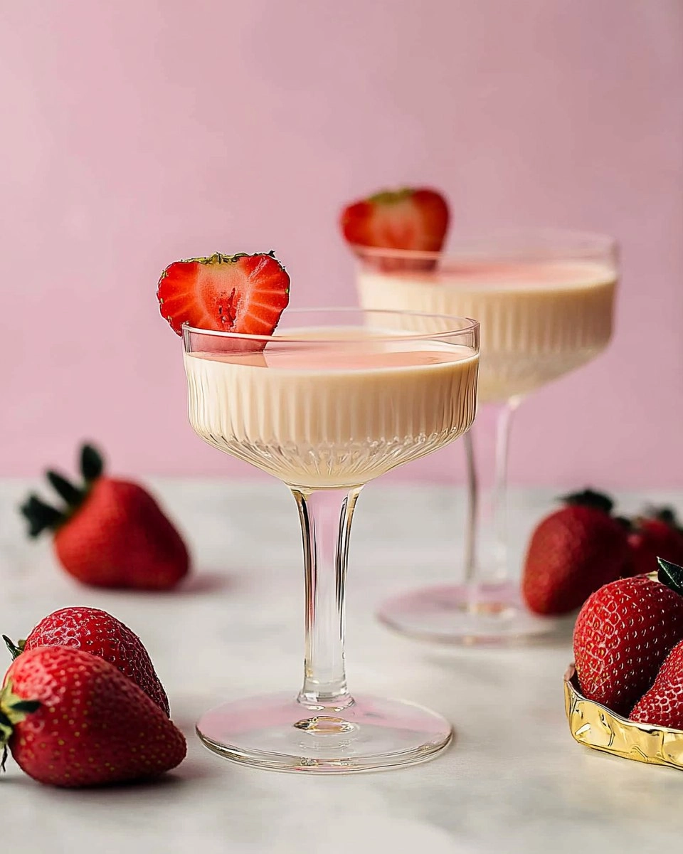 Strawberries and Cream Martini 67 Strawberries and Cream Martini