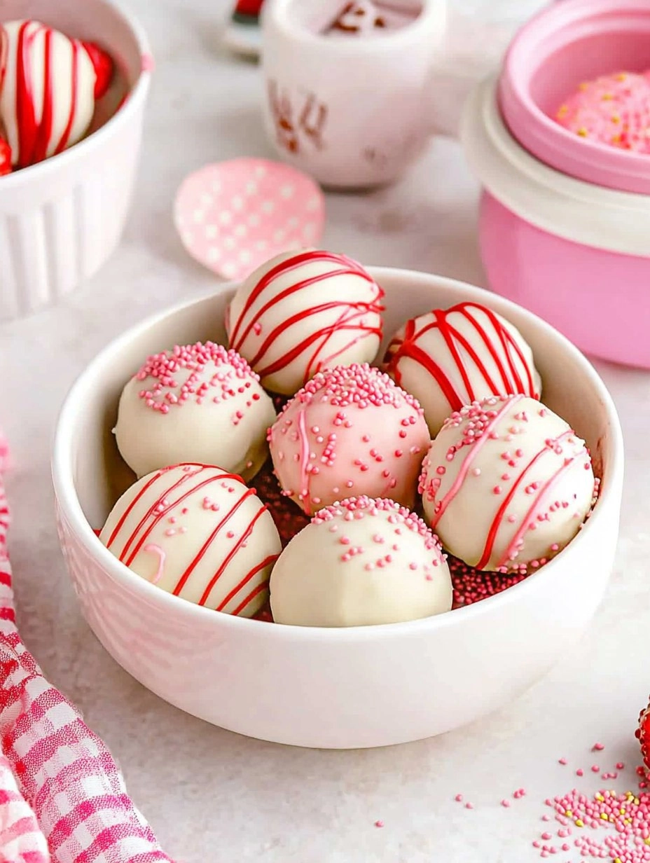 Strawberry Cake Truffles