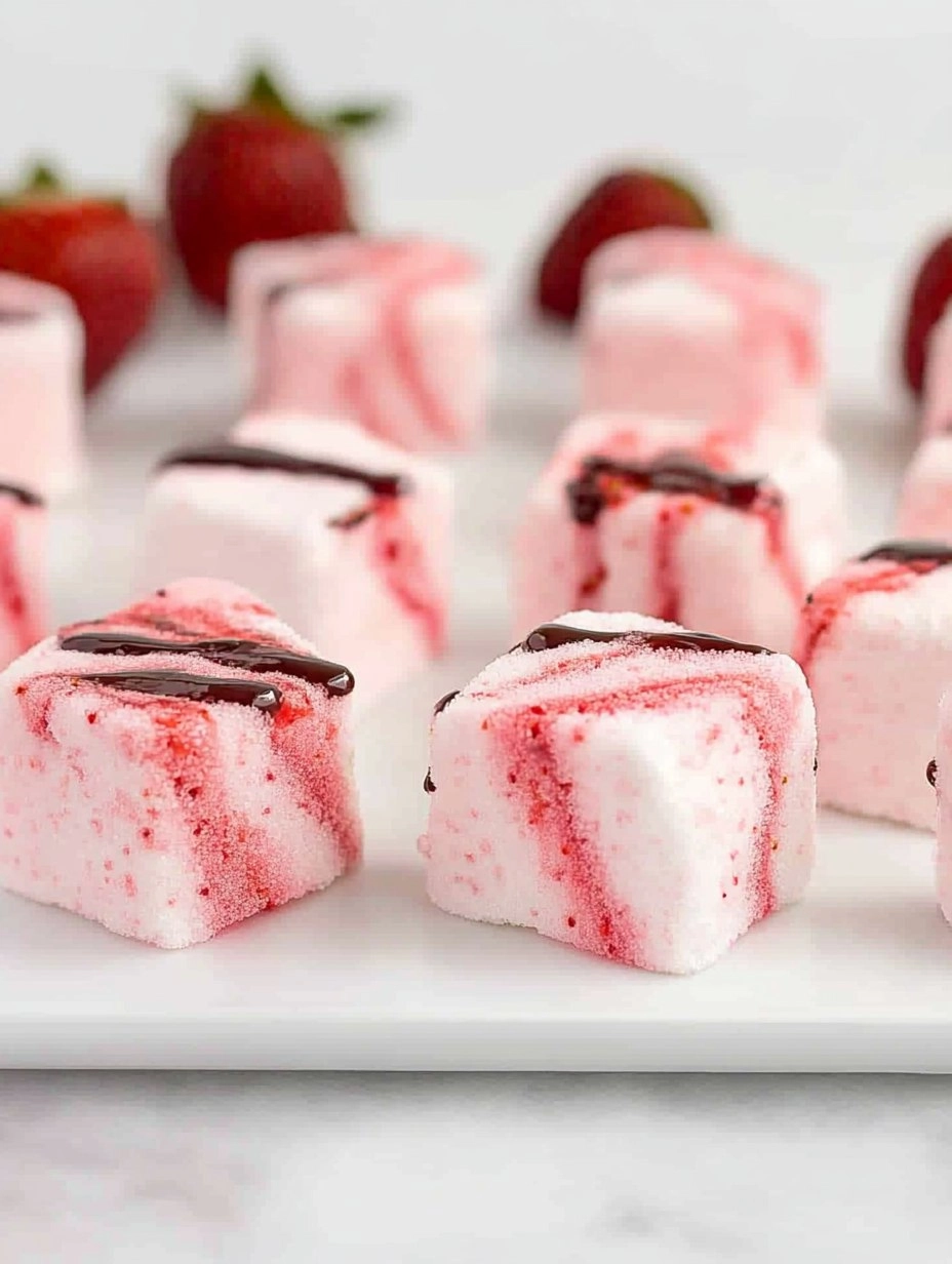 Strawberry Swirl Marshmallows