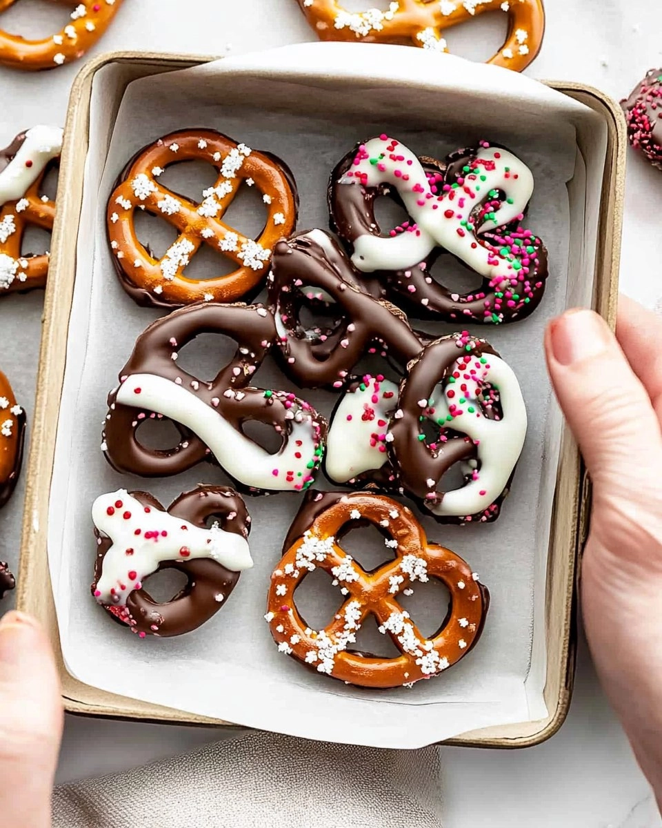 Valentine Chocolate Covered Pretzels for kids