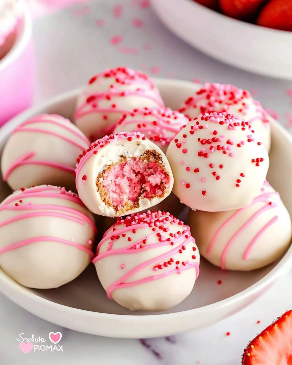 Valentine Strawberry Cake Truffles 100 Valentine Strawberry Cake Truffles