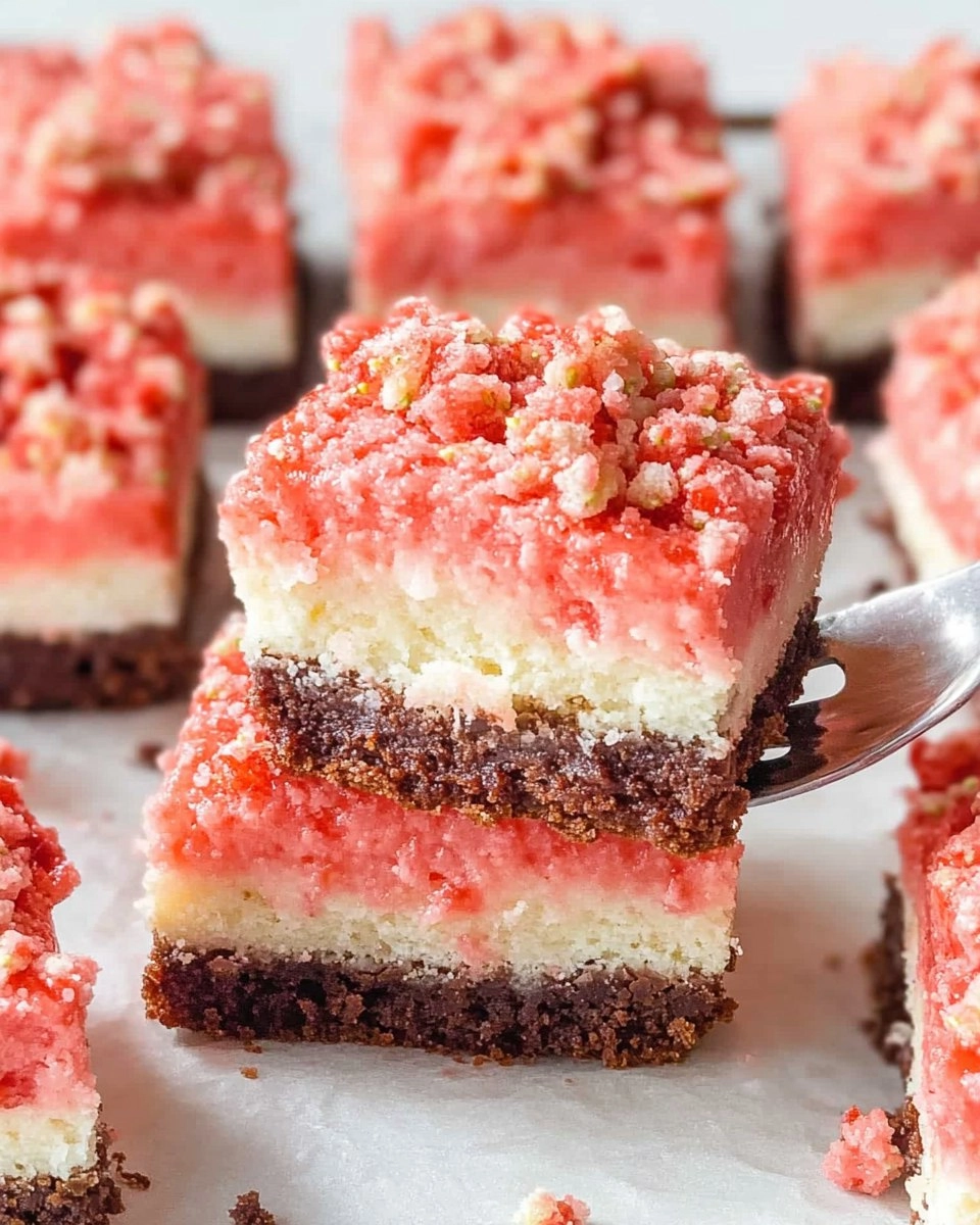 Valentine Strawberry Shortcake Brownies