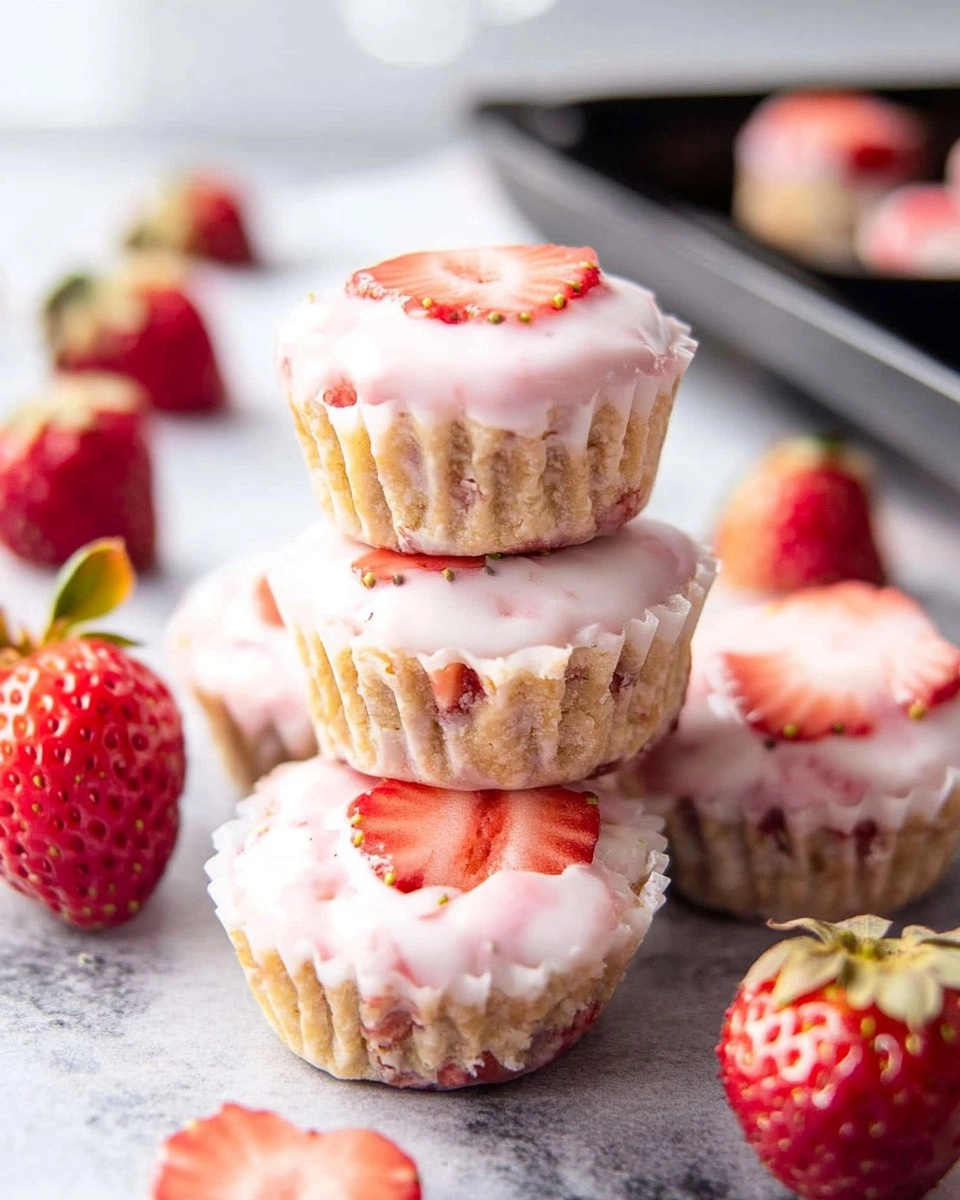 Valentine strawberry yogurt bites