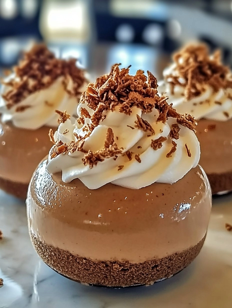 Valentine’s Day Decadent Gingerbread Latte Mousse Domes