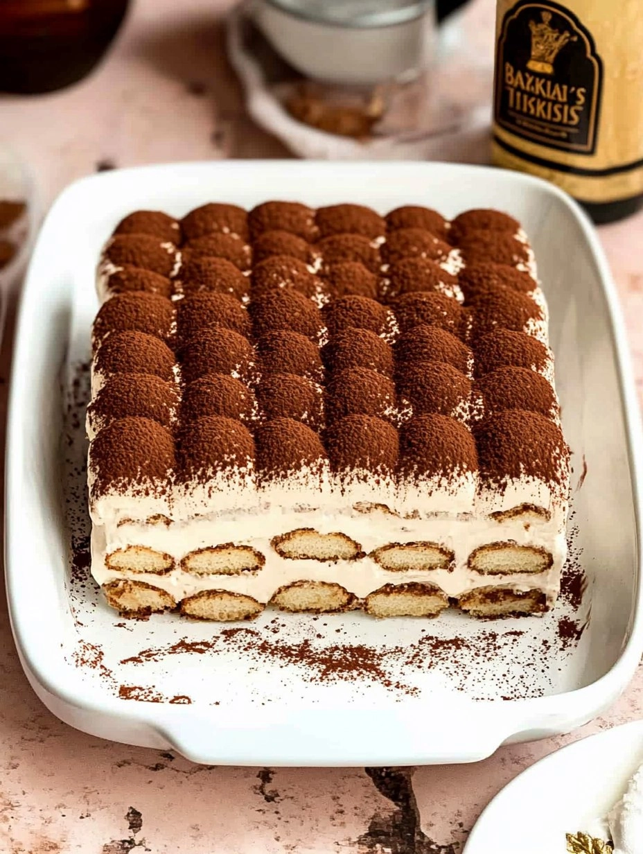 Bailey's Irish Cream Tiramisu | Easy No-Bake Dessert