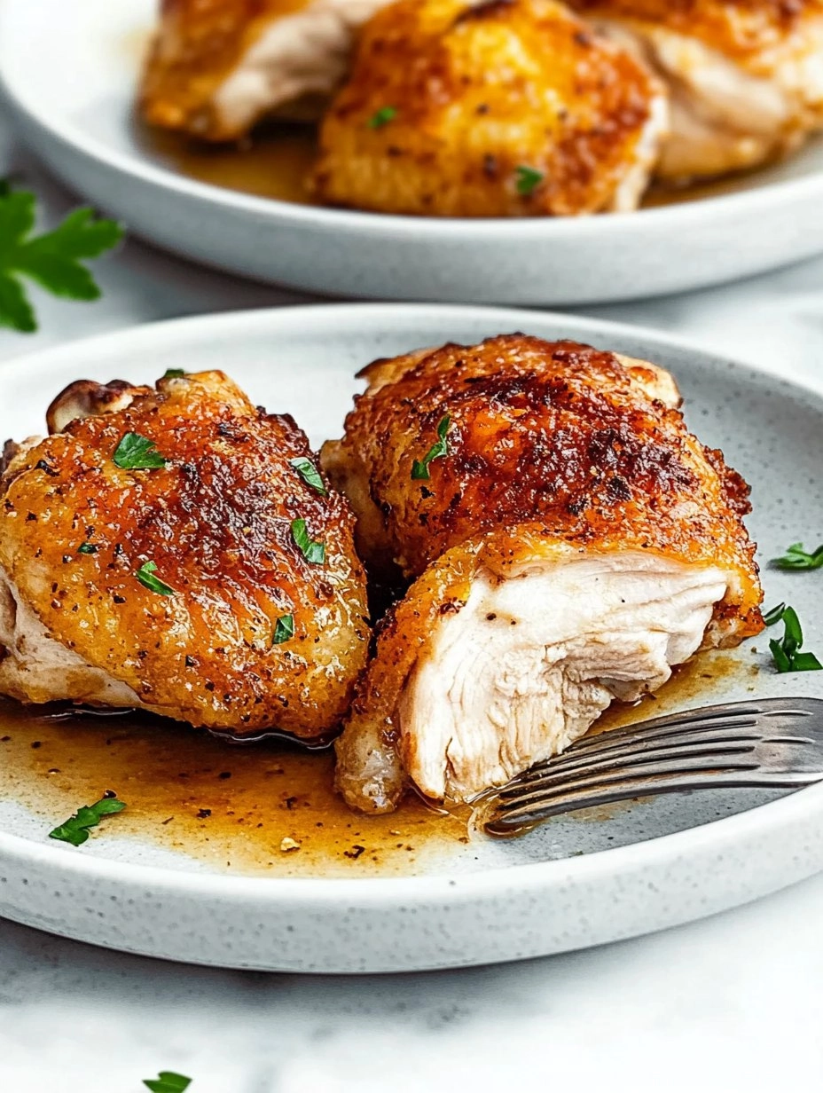 Baked Chicken Thighs | Juicy Oven-Roasted Chicken