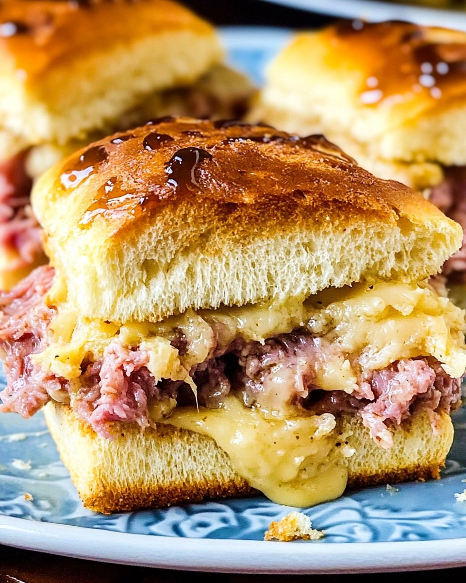 Baked Reuben Sliders with Thousand Island Glaze 82 Baked Reuben Sliders with Thousand Island Glaze