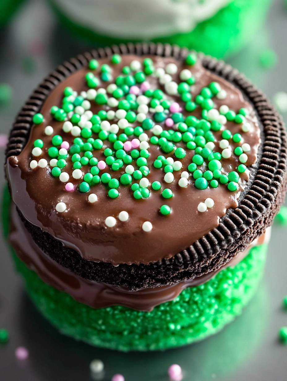 Chocolate Dipped Oreos with Sprinkles