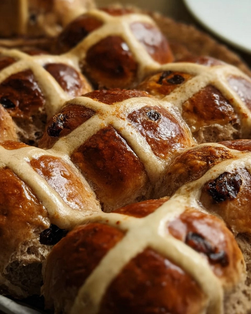Cinnamon Raisin Hot Cross Buns (Make-Ahead Easter Rolls)