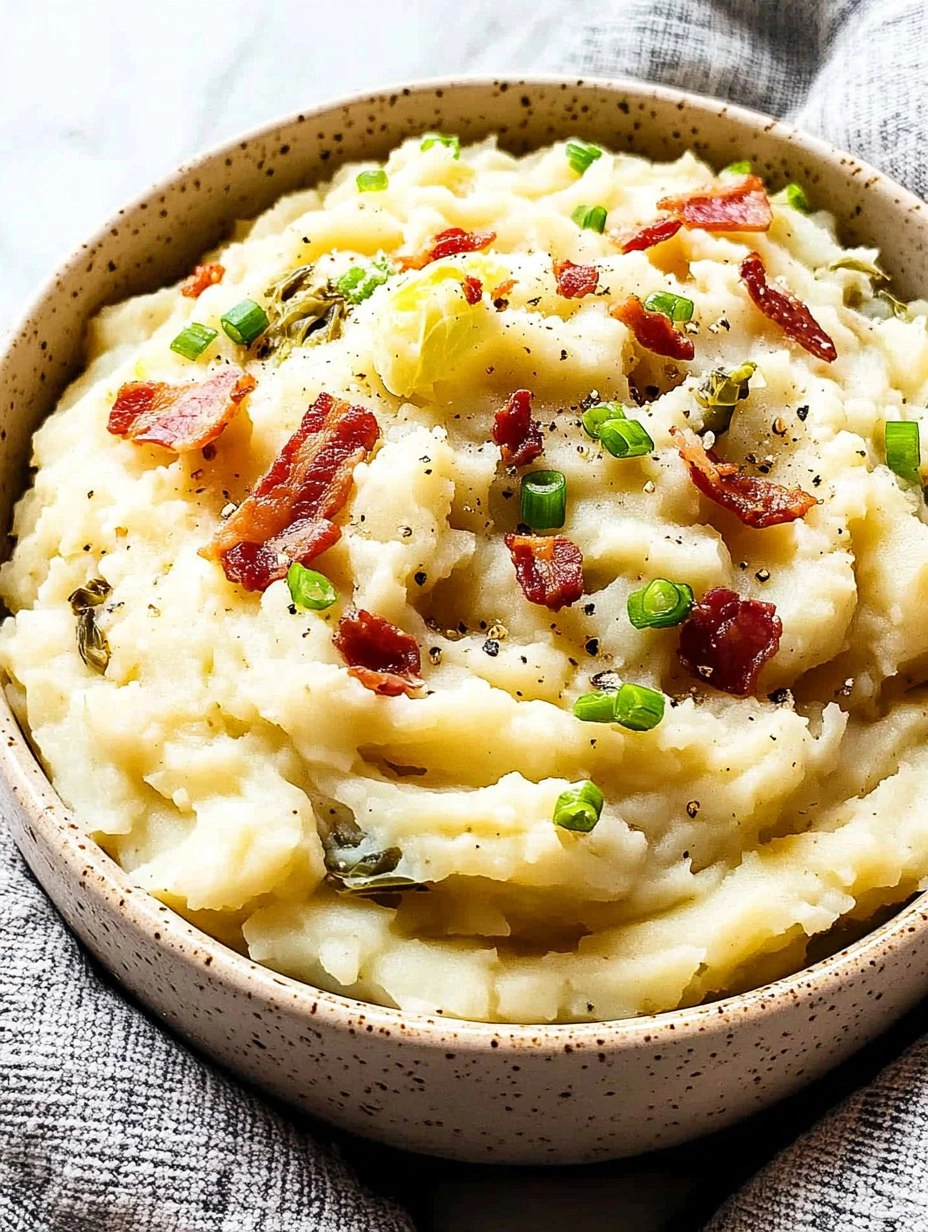 Colcannon | Irish Mashed Potatoes with Cabbage and Bacon