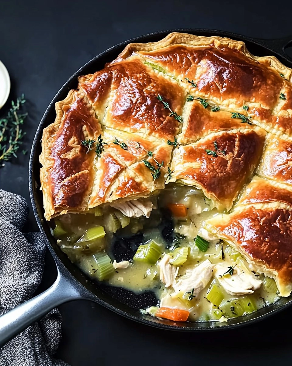 Cozy Chicken Pot Pie with Leeks & Thyme (Skillet Version)