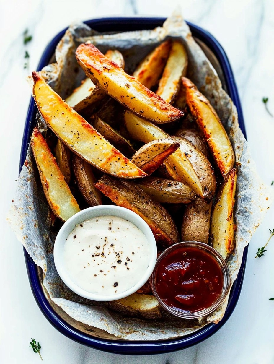 Crispy Oven-Baked Potato Wedges (Pub Style)