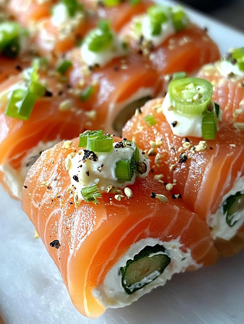 Easter Smoked Salmon and Cream Cheese Roll Ups