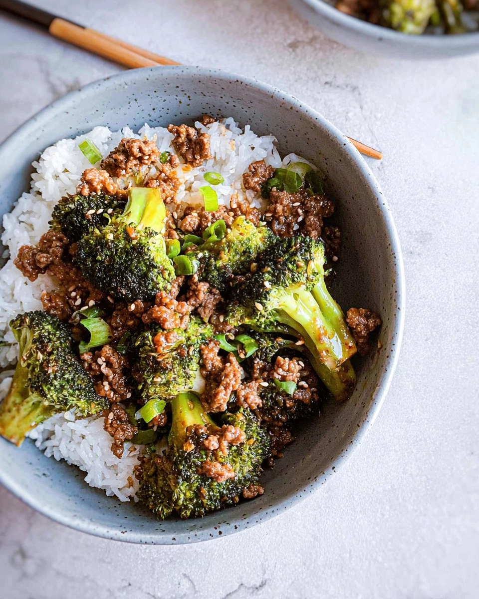 Easy Ground Beef and Broccoli