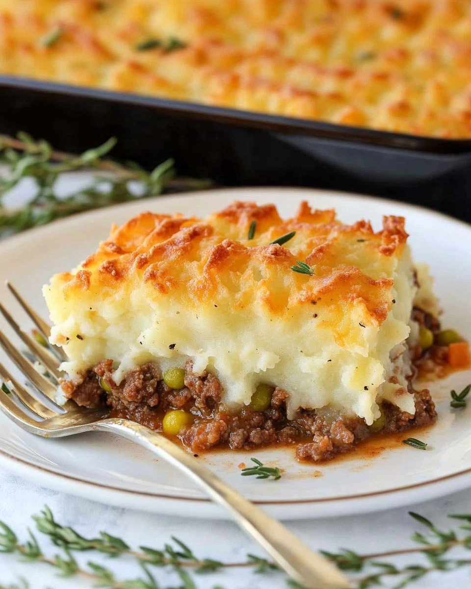 Easy Shepherd’s Pie with Cheesy Mashed Potato Topping