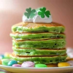 Fluffy-St.-Patricks-Day-Green-Buttermilk-Pancakes-Recipe