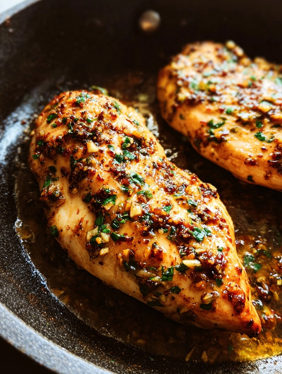Garlic Butter Baked Chicken Breast 