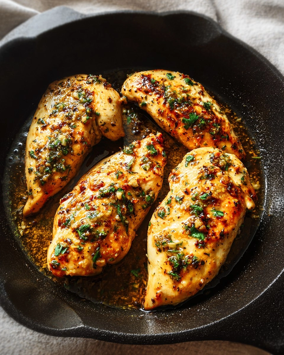 Garlic Butter Baked Chicken Breast 