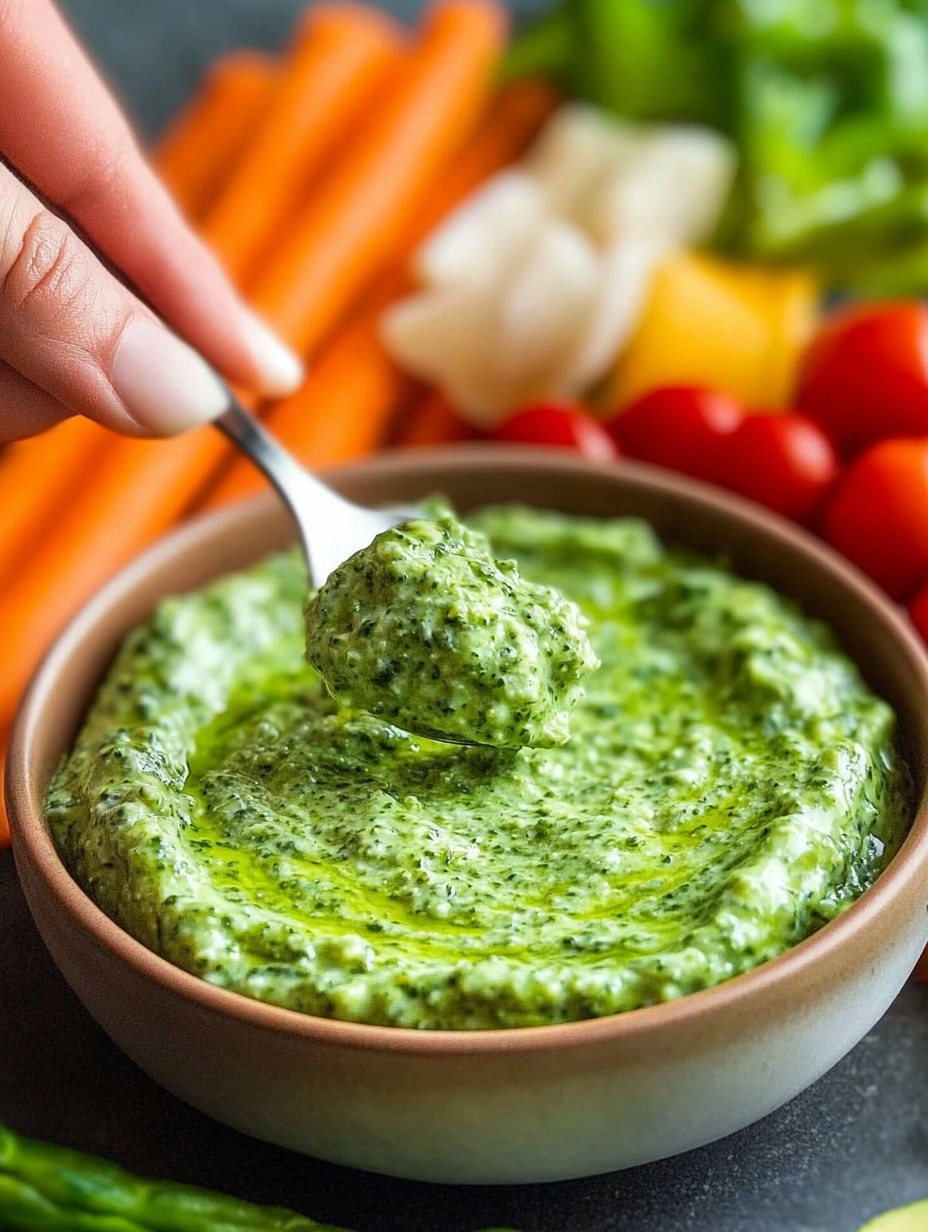Green Goddess Yogurt Dip with Veggie Platter